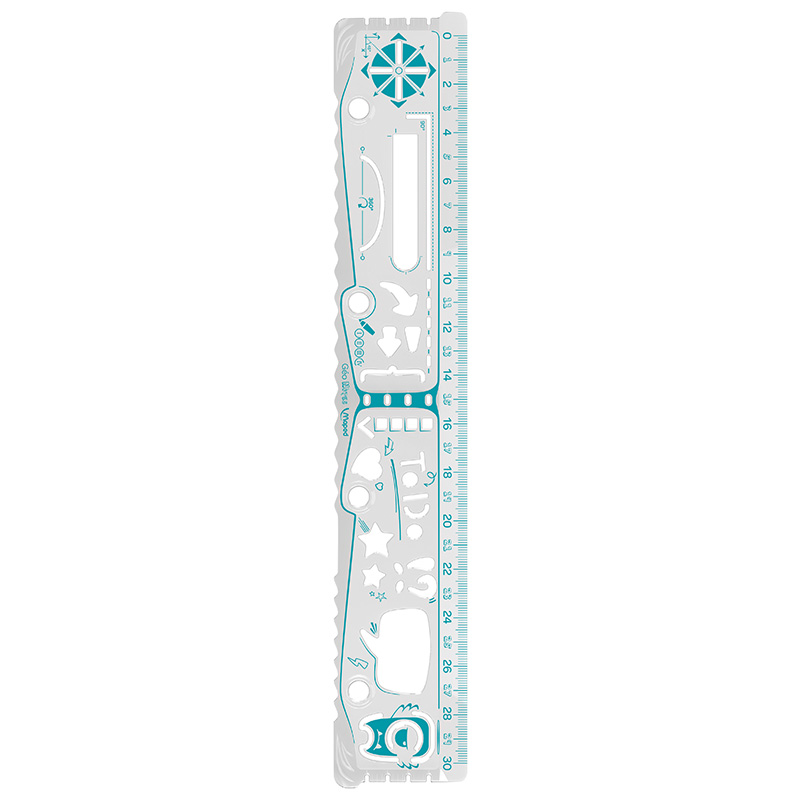 MAPED RULER TEMPLATE GEO NOTES 30CM BAG 250310